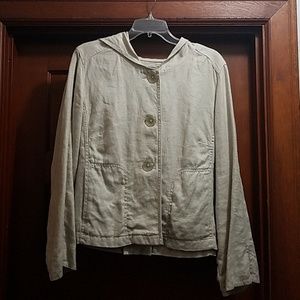 J. Jill Linen Hooded Jacket